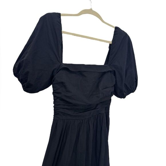 Reformation Rachelle Dress in black cotton - Picture 8 of 10